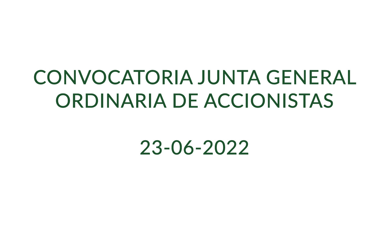 CONVOCATORIA JUNTA GENERAL ORDINARIA DE ACCIONISTAS